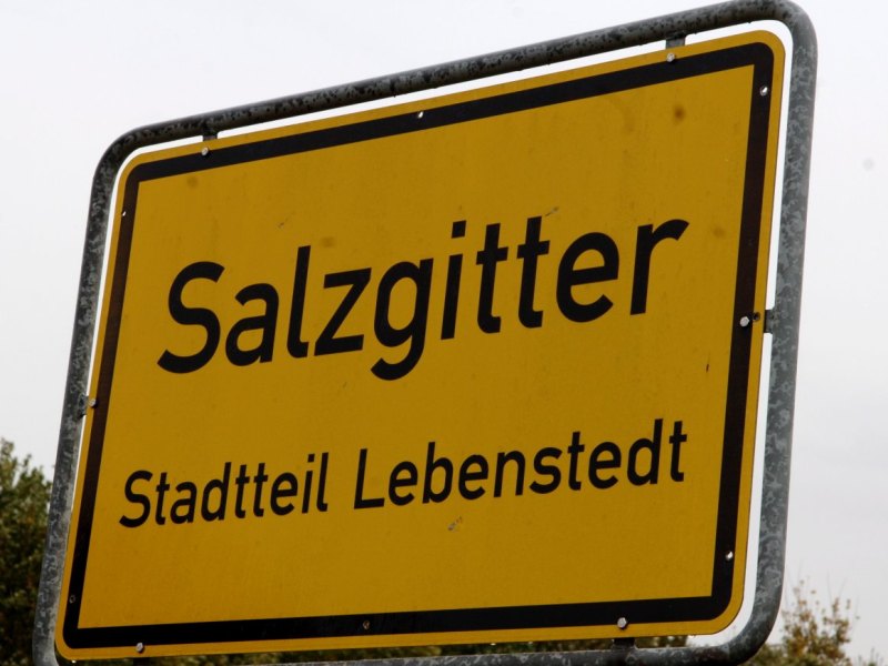 salzgitter lebenstedt schild ortsschild