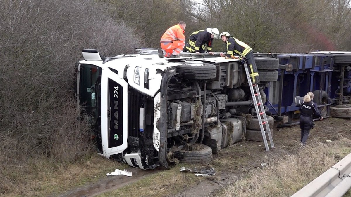 unfall a2 Alleringersleben lkw