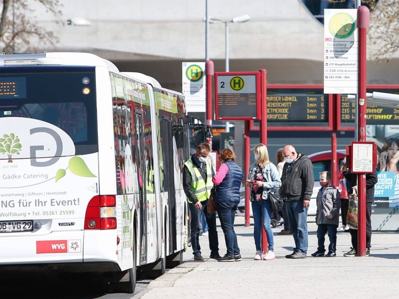 Einstieg Bus Wolfsburg