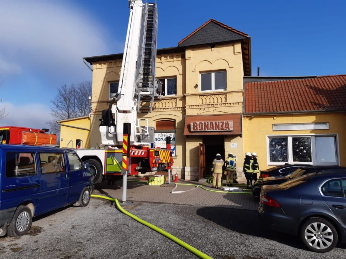 Schöningen Bonanza Disco Feuer