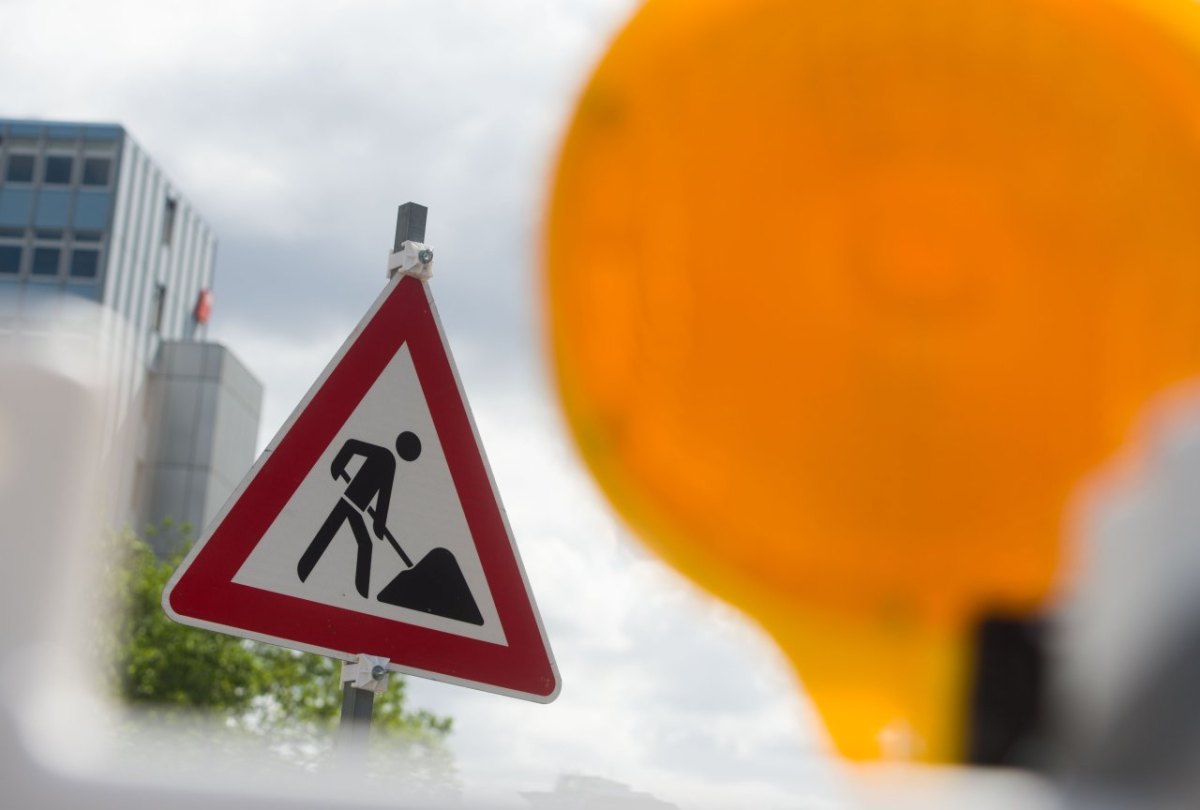 Baustelle Schild Verkehr