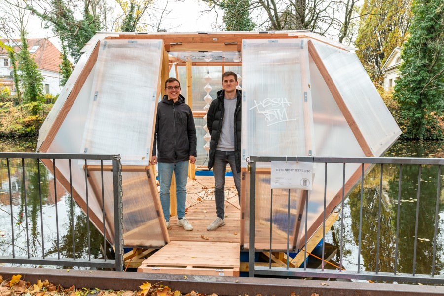 Hinter dem Floß-Projekt stecken Braunschweiger Architekturstudenten. 