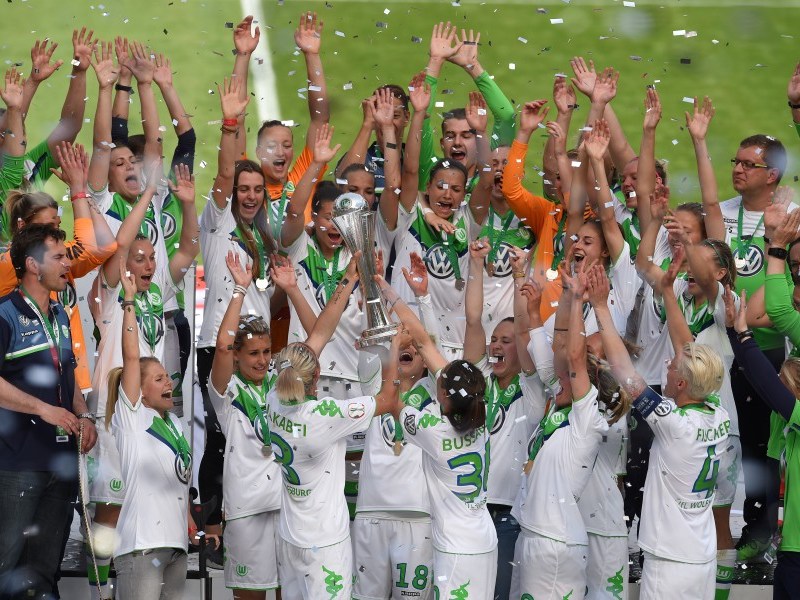 Die Fußballerinnen des VfL Wolfsburg.