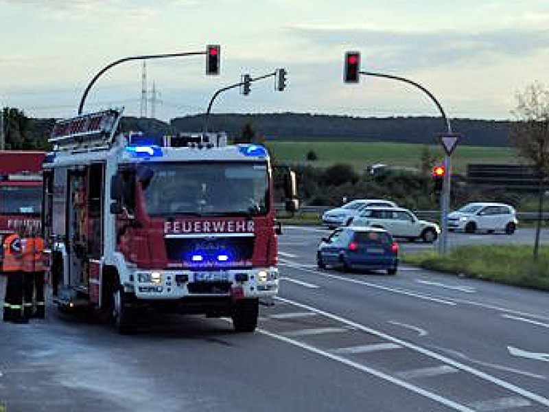 Auch die Kreuzung B244/B1 war betroffen.