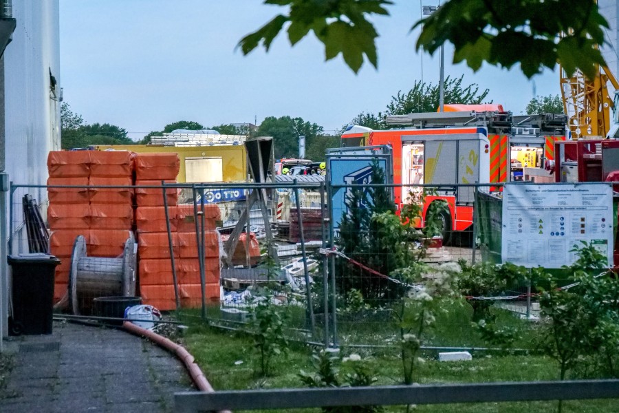 Auf dieser Baustelle wurde ein 48-jähriger Arbeiter von einer Betonplatte erschlagen.