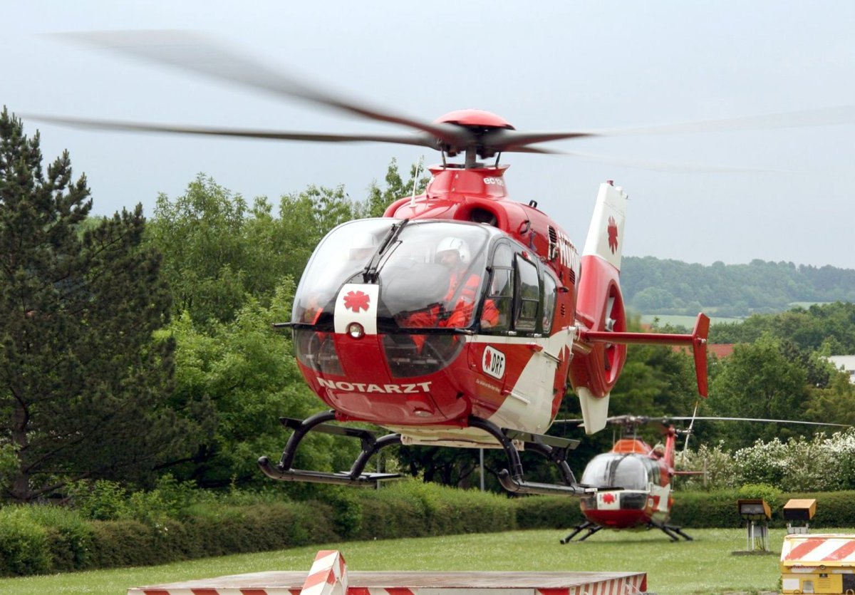 Rettungshubschrauber Harz Unfall Göttingen Uniklinik