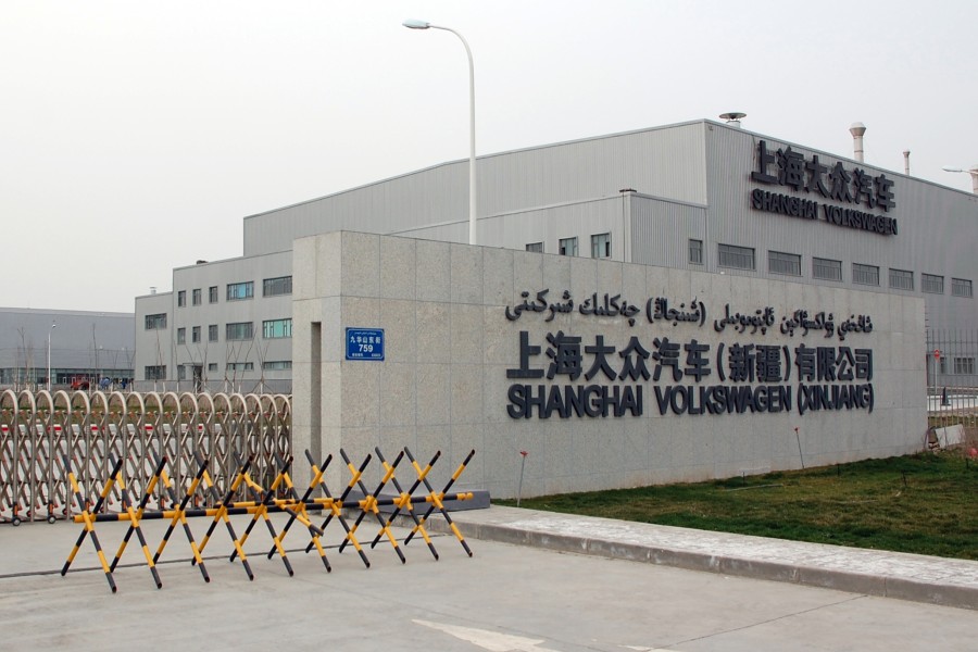 Das umstrittene Werk von Volkswagen im westchinesischen Urumqi (Xinjiang). (Archvbild), Betriebsratschef Bernd Osterloh fordert einmal mehr mehr als Lippenbekenntnisse.  (Symbolbild)