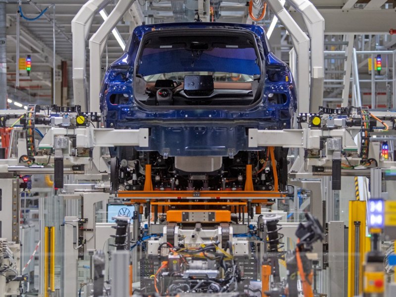 VW Roboter Produktion Volkswagen