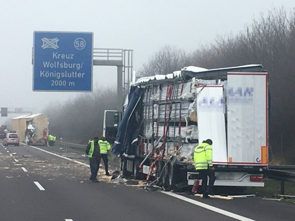 aunfall a2 königslutter wolfsburg lkw kreuz