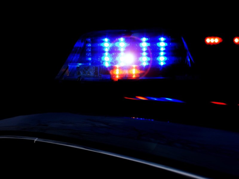 blaulicht polizei nacht