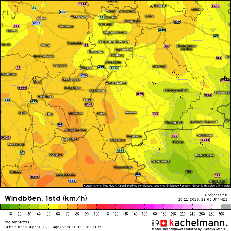 Sturm am Sonntagabend möglich!