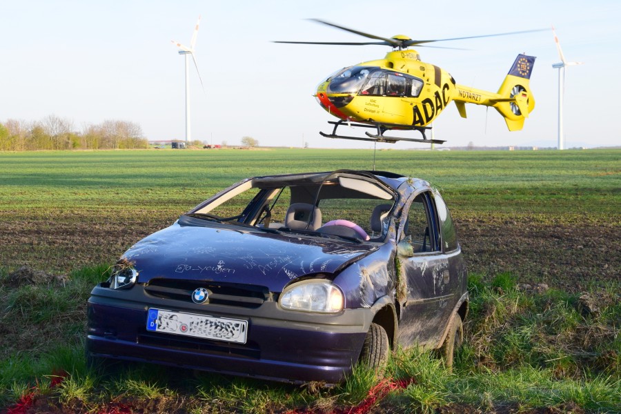 Bei dem Unfall in Braunschweig wurden vier Personen verletzt.