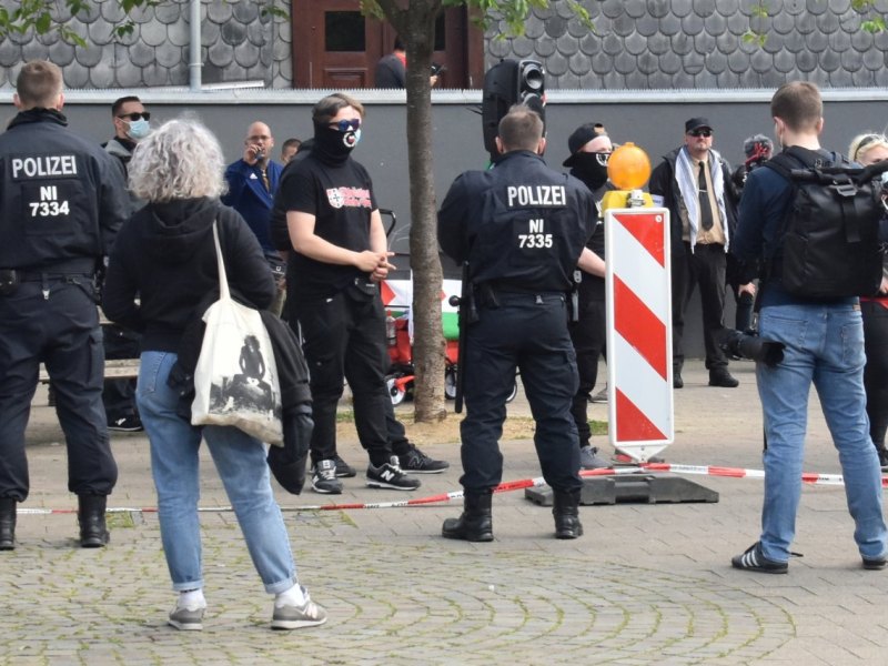 die rechte neonazis demo braunschweig