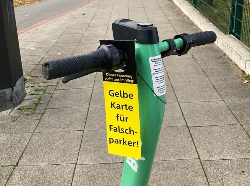 e scooter braunschweig gelbe karte
