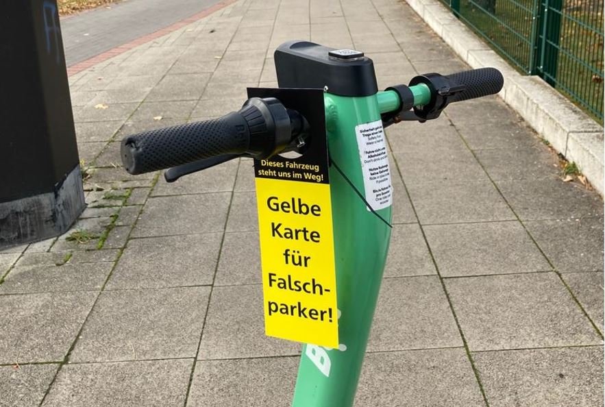 e scooter braunschweig gelbe karte