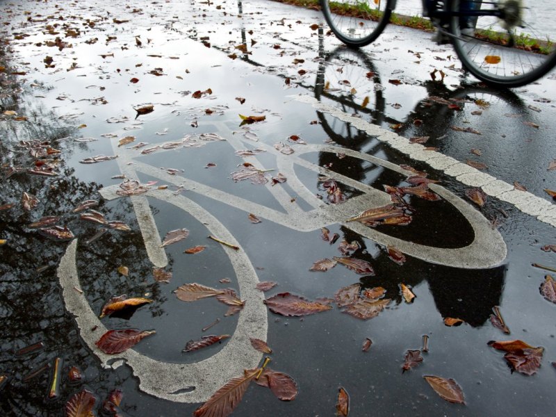 fahrrad licht herbst radfahren