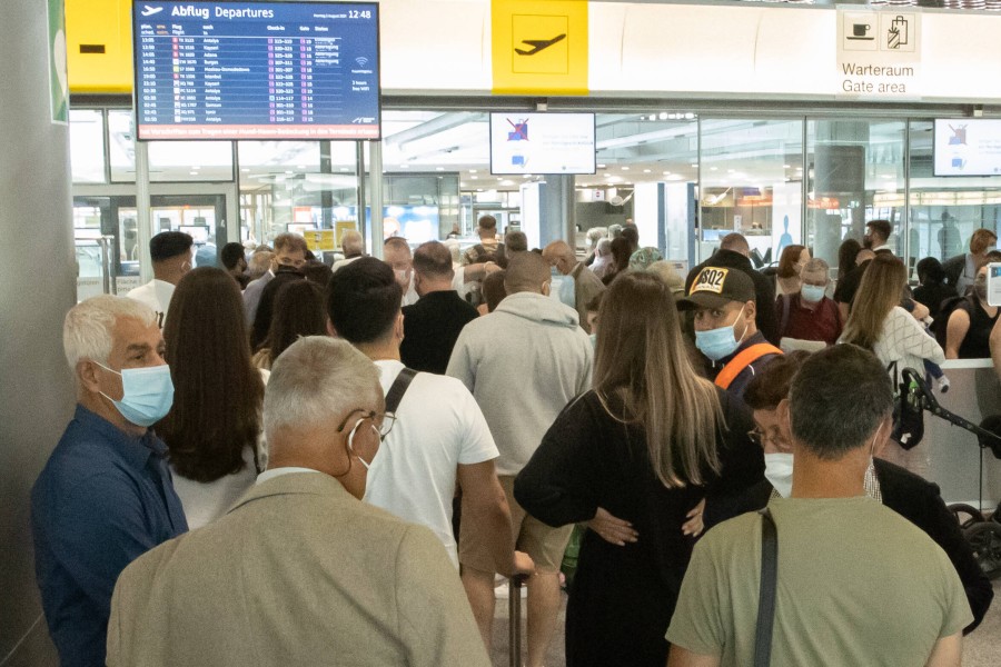 Viel Betrieb am Flughafen Hannover.