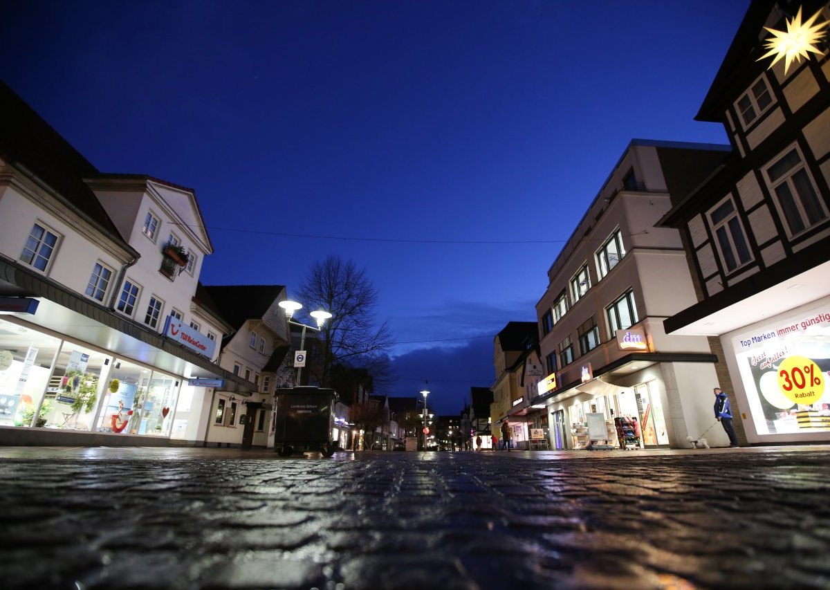 gifhorn ausgangssperre nachts innenstadt leer