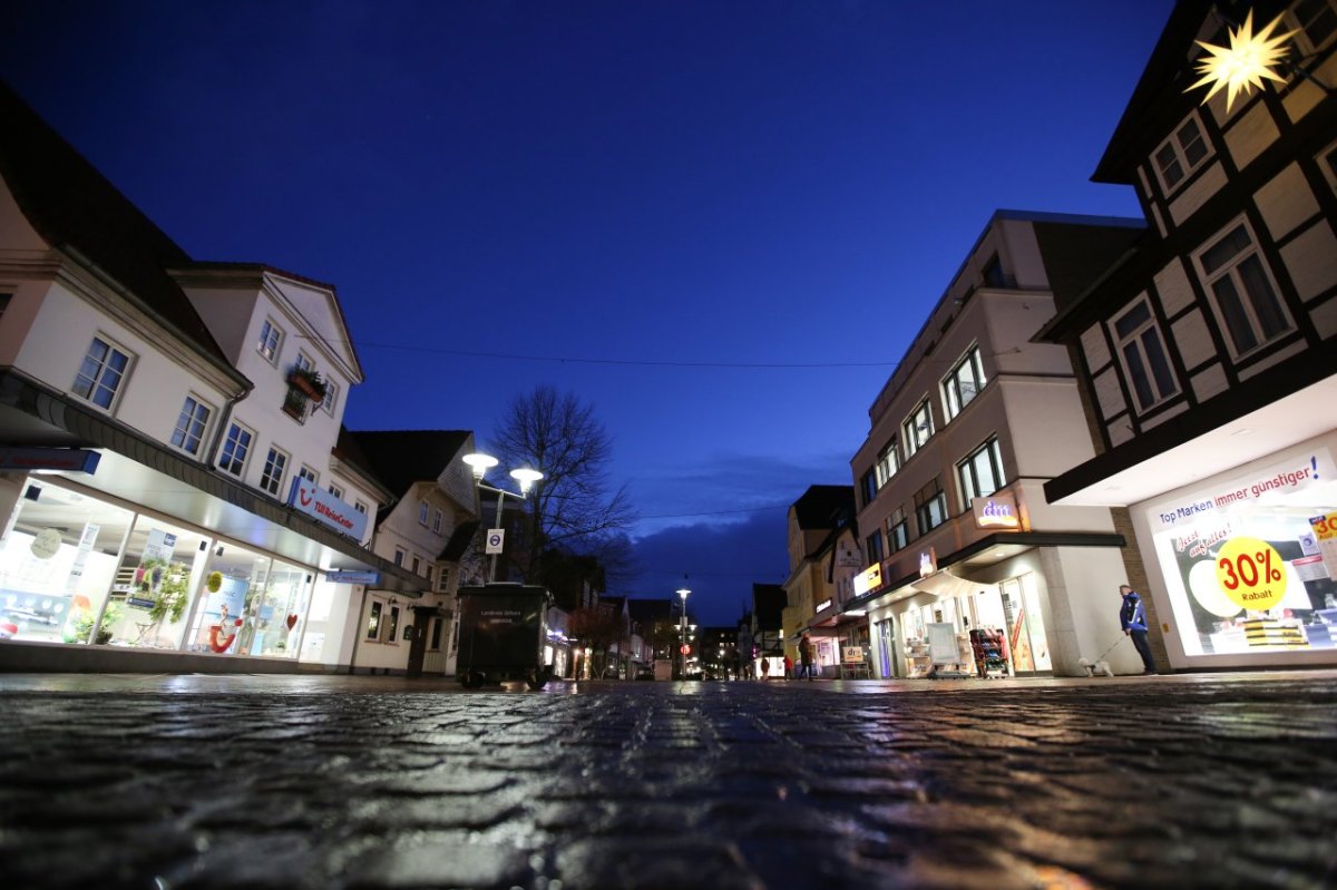 gifhorn ausgangssperre nachts innenstadt leer