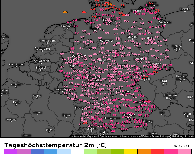Vor einem Jahr Hitzewelle in Deutschland