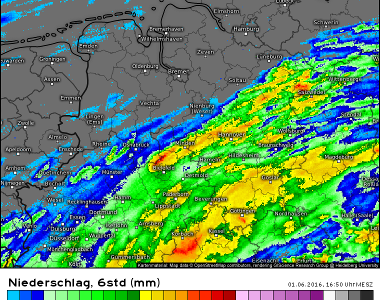 Schauer und Gewitter sind über die Region hinweggezogen