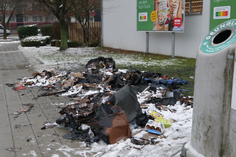 So sah es am tag nach dem Brand beim Rewe in Salzgitter aus...