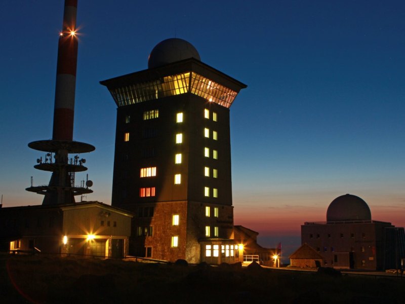 brocken harz abends nachts