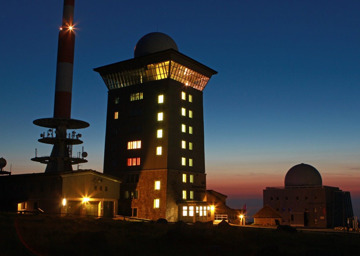 brocken harz abends nachts