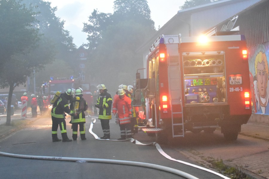 Der Einsatzort war voller Qualm. 