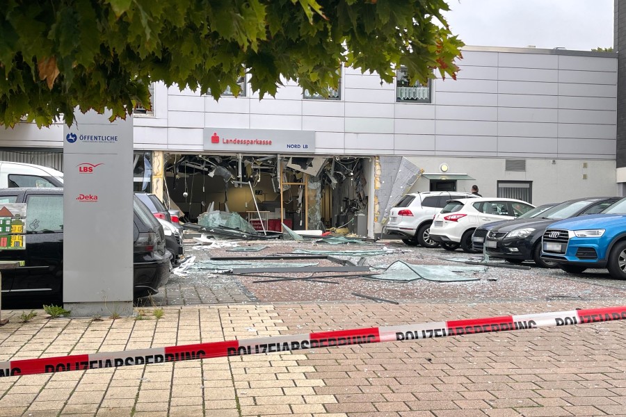 Salzgitter: Schon wieder ist ein Geldautomat einer Sparkasse in die Luft geflogen.