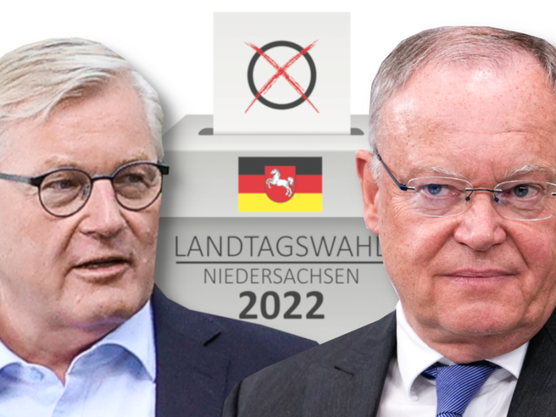 Letzte Umfrage vor Niedersachsen-Wahl.