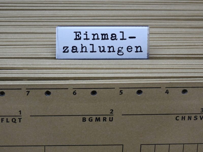 Einmalzahlungen