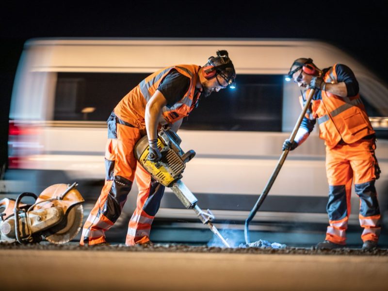Eine neue Nachtbaustelle auf der A2 bei Braunschweig kommt.