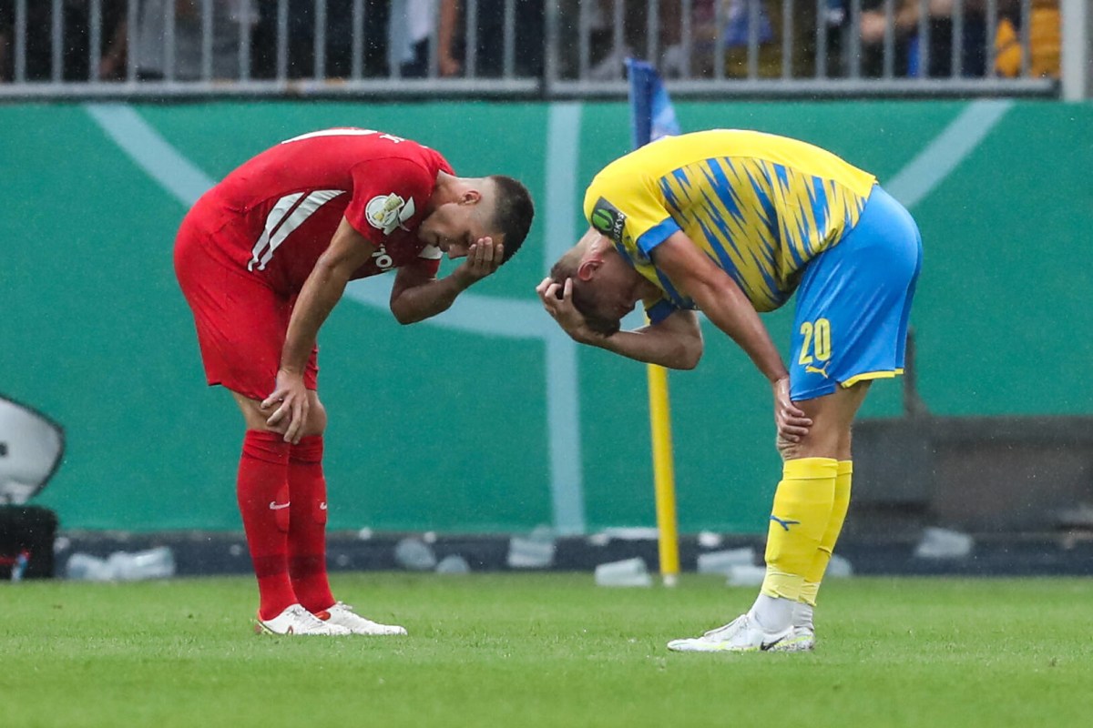 Eintracht Braunschweig geegen Hertha BSC.