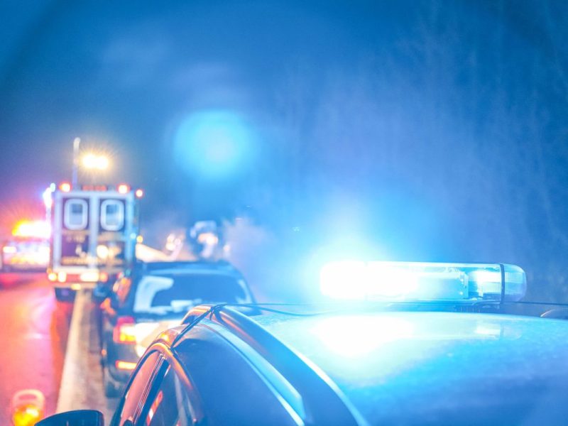 Schwerer Glatteis-Unfall in Wolfsburg.