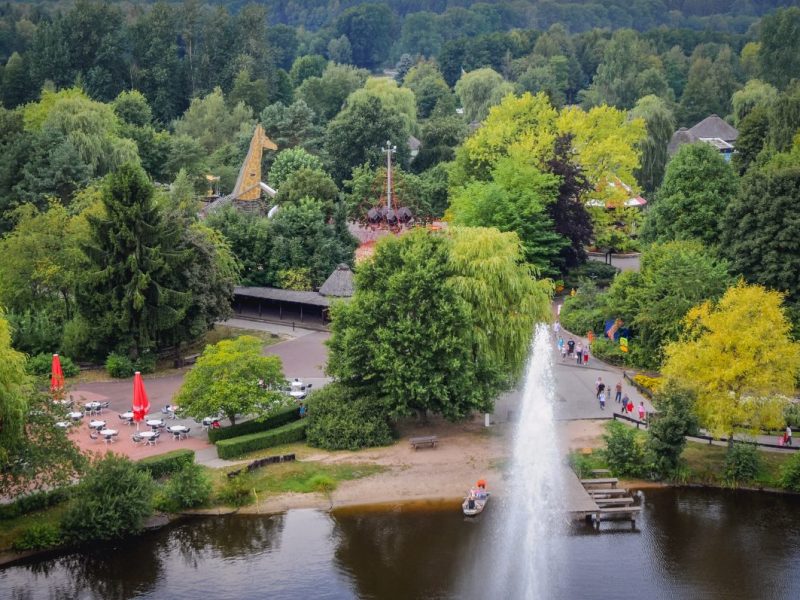 Luftaufnahme vom Serengeti Park in Hodenhagen
