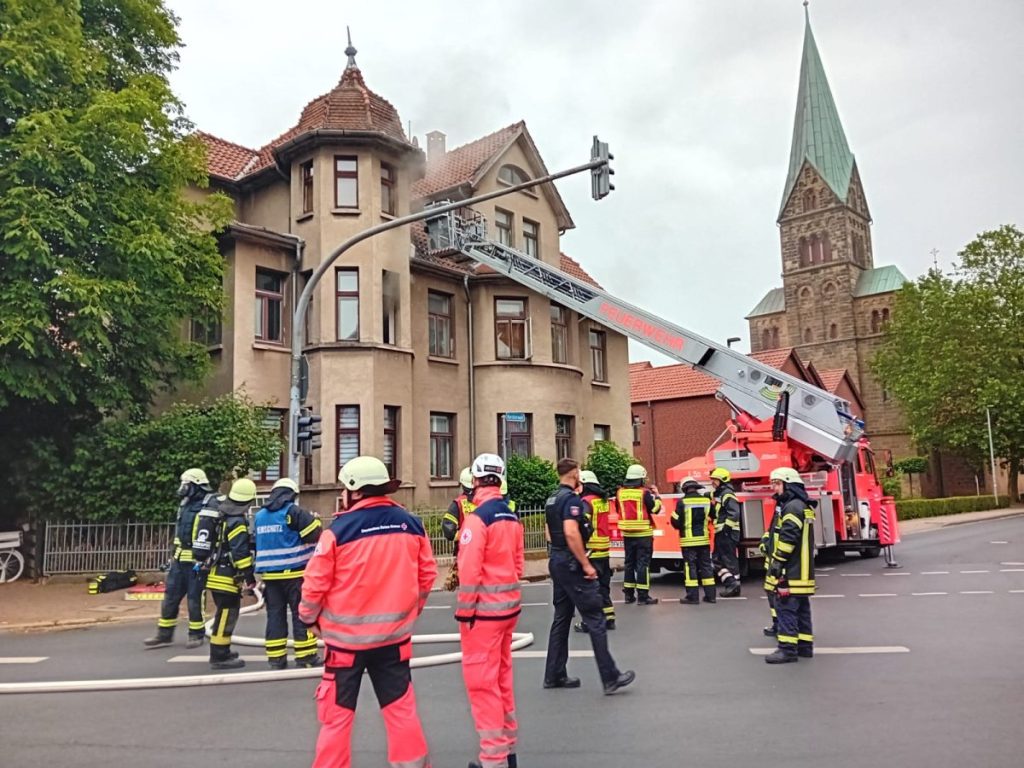 Die Feuerwehr Wolfenbüttel wurde zum Harztorwall gerufen.