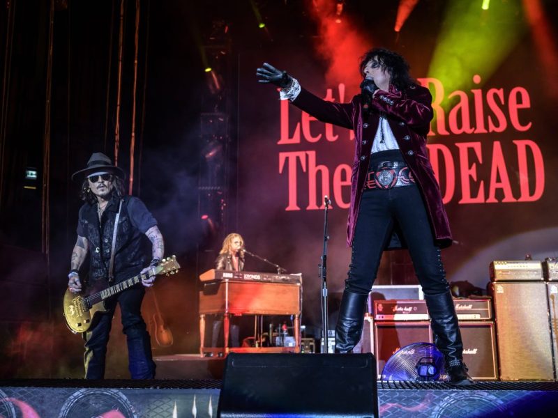Johnny Depp (links) und Alice Cooper von den 