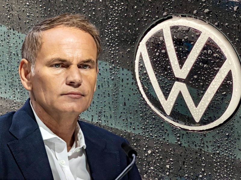 vw Logo und Oliver Blume