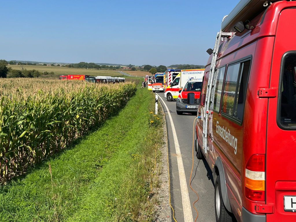 Ein Großaufgebot an Rettungskräften war im Kreis Helmstedt im Einsatz! 