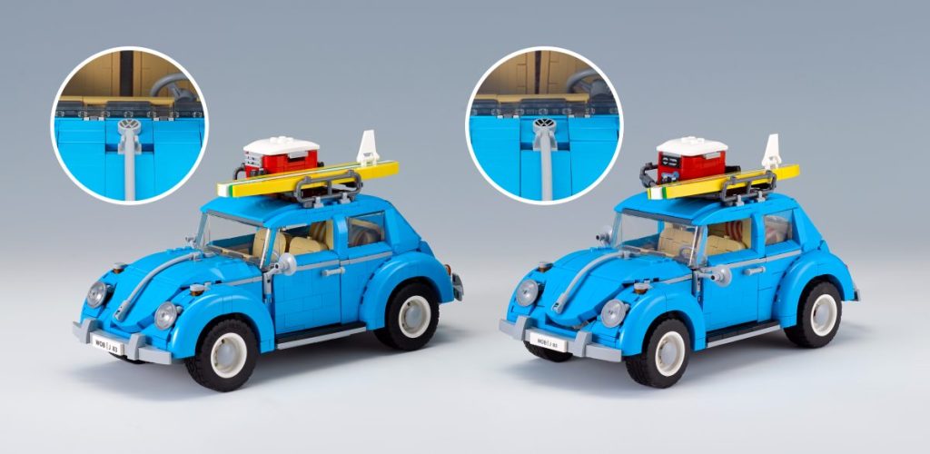 Links das VW-Original, rechts die GDR-Fälschung.