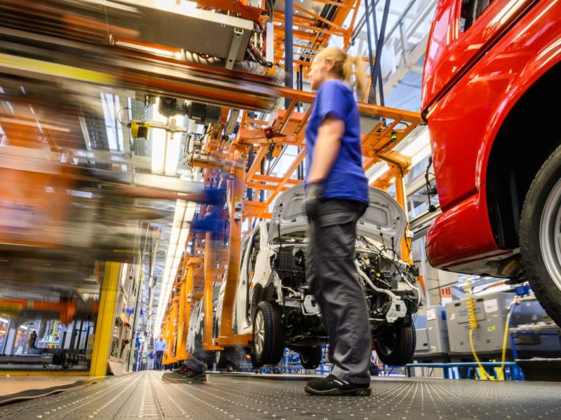 Produktion im VW Werk