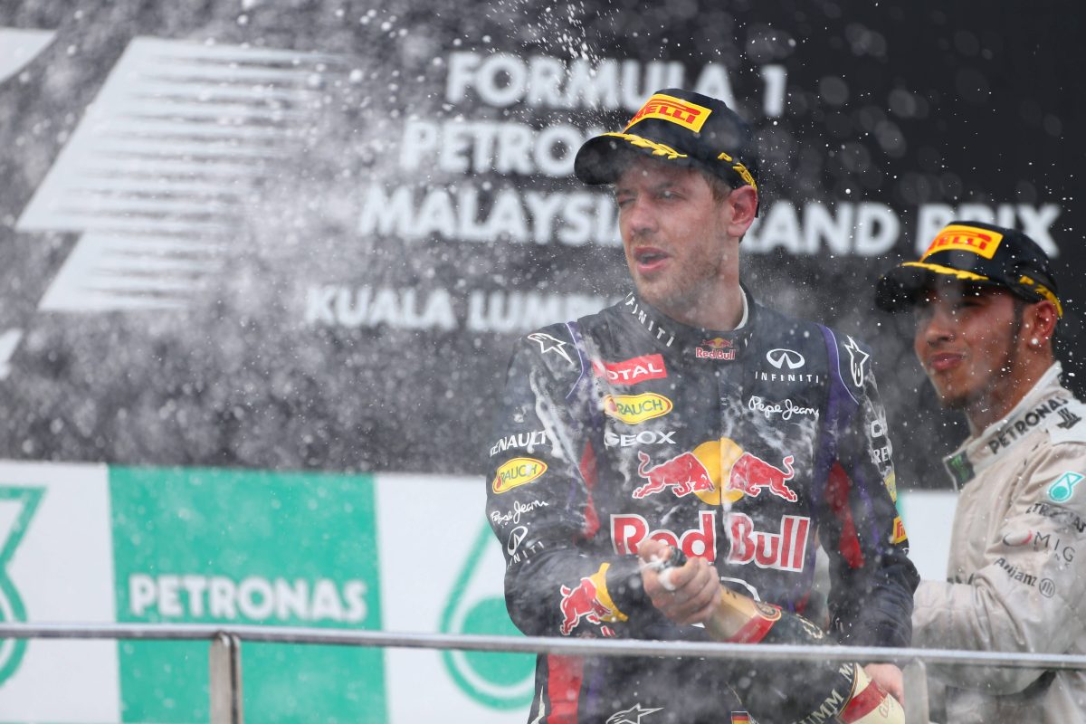 Formel 1: Sebastian Vettel jubelte oft in Malaysia.