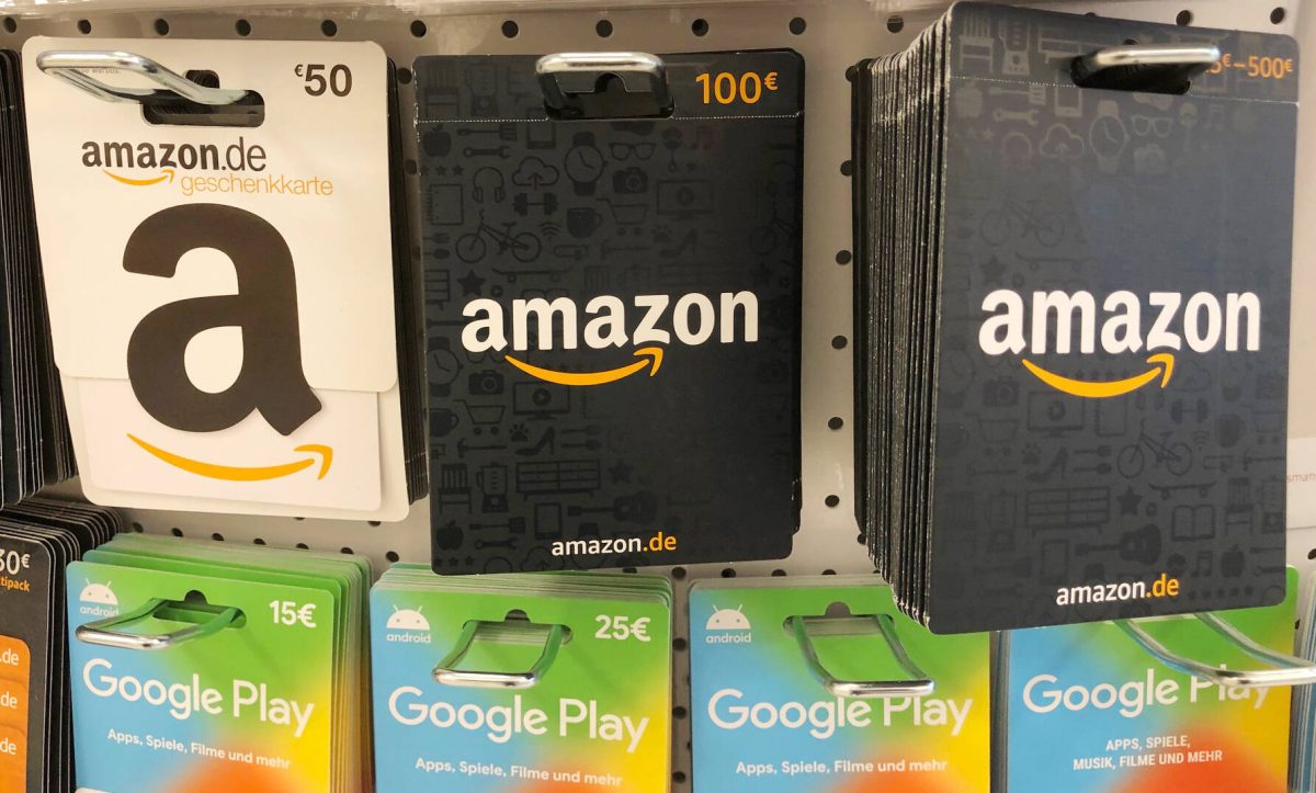 Amazon ändert die Regeln für Gutscheinkarten.
