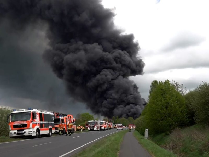 Am Dienstag brach in Braunschweig ein Großbrand aus.