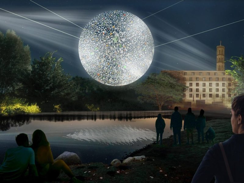 Braunschweig: Riesiger Mond über der Stadt! Er soll monatelang leuchten