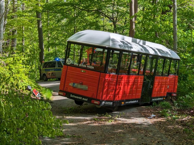 Die Schlossbahn Wernigerode hatte am Sonntag einen Unfall.