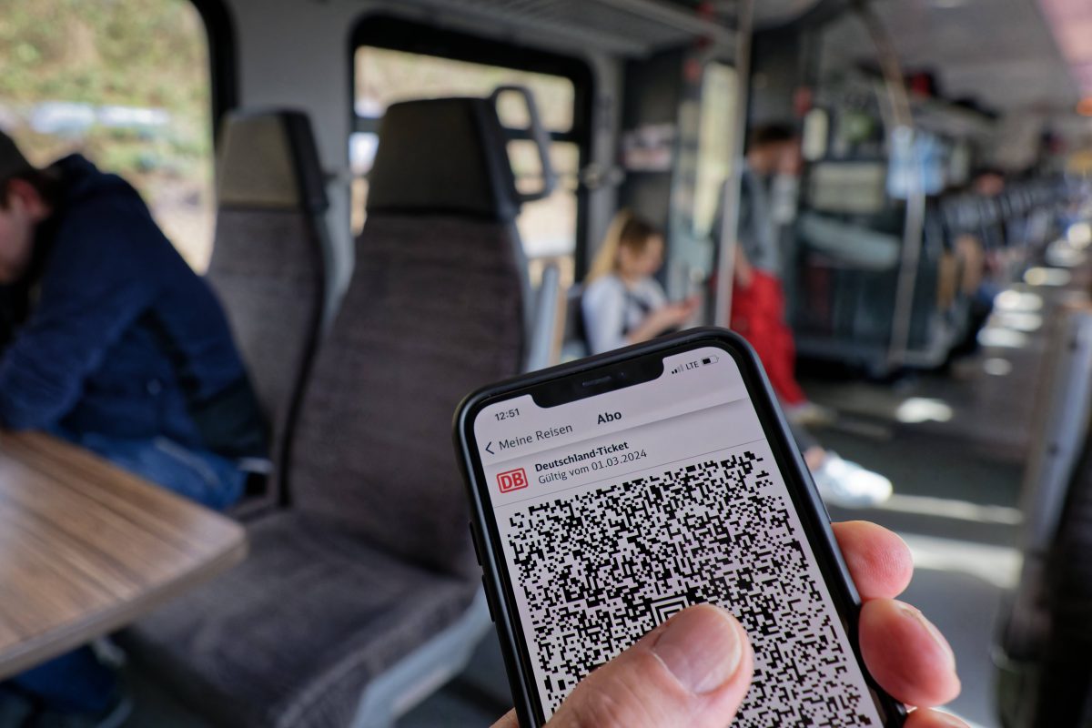 Digitales Ticket der Deutschen Bahn