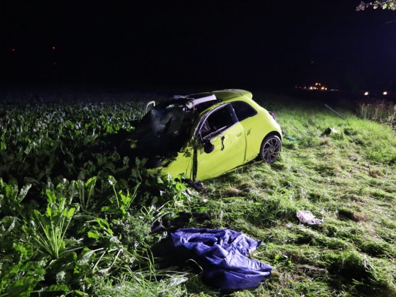 Ein 18-Jähriger ist bei einem Autounfall gestorben.