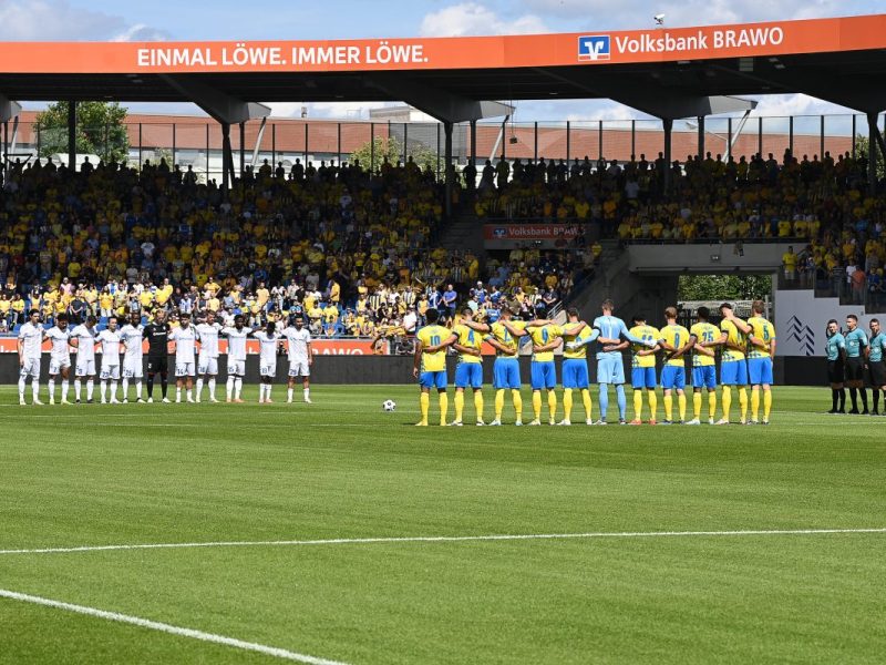 Gedenkminute bei Eintracht Braunschweig.